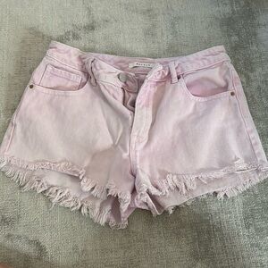 Pink Jean Shorts